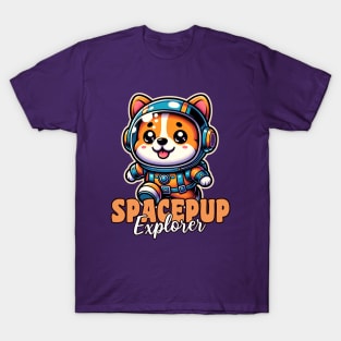 Space Pup Explorer Corgi Lover Pet lover T-Shirt
